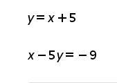 What is the solution to the following system of equations?-example-1