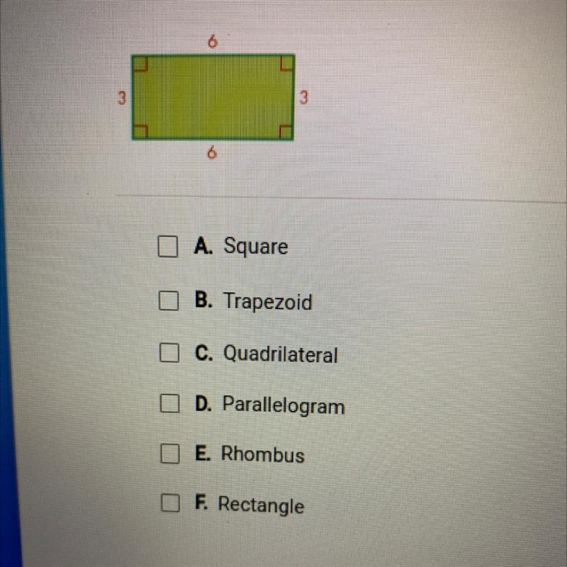 Which answers describe the shape below? Check all that apply.-example-1