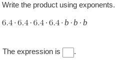 Write the product using exponents.-example-1