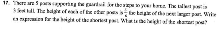 HELP ME WITH THIS STORY PROBLEM SOMEONE There are 5 posts supporting the guardrail-example-1