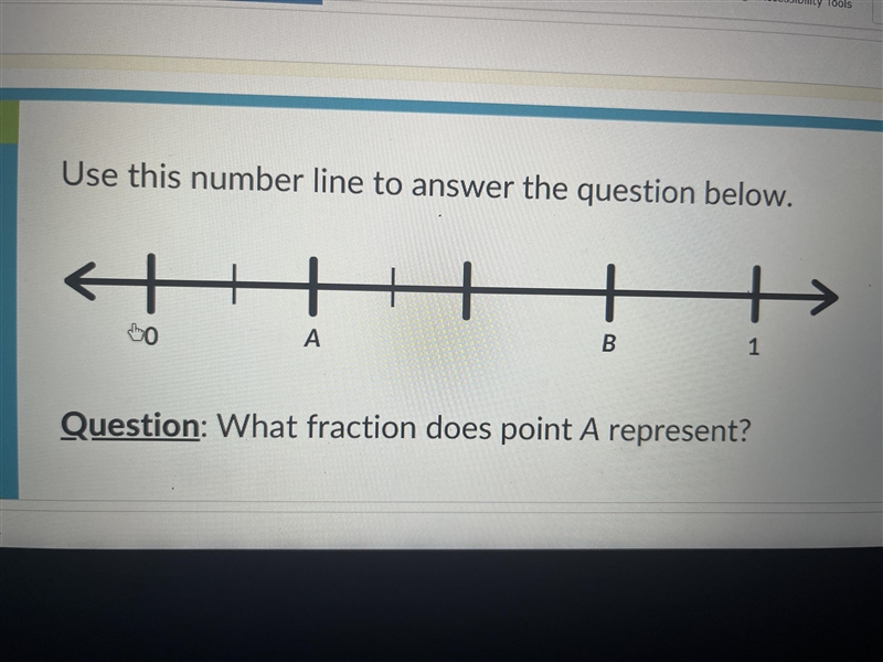 What fraction does point A represent-example-1