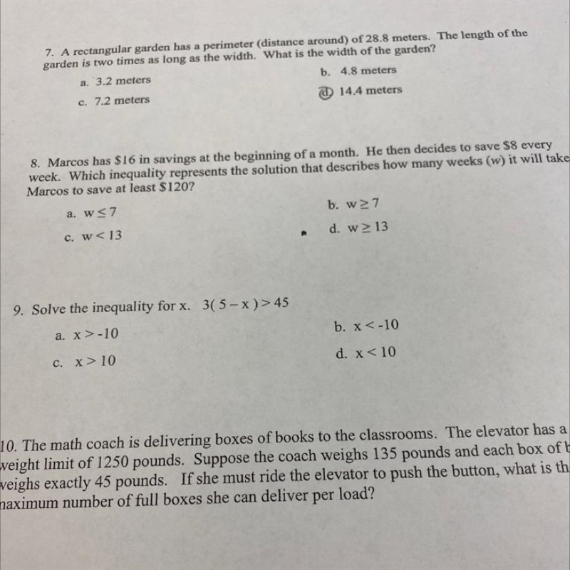 Marcos has 16 in savings at the beginning of a month he then divided to save 8 every-example-1