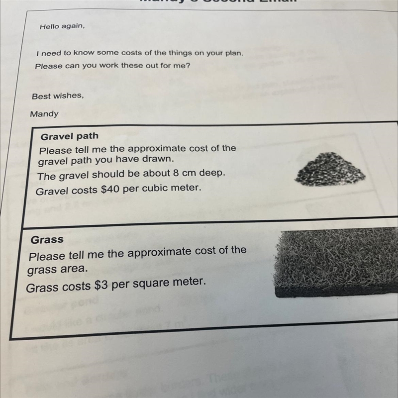 The gravel path is 5.6 cm long-example-1