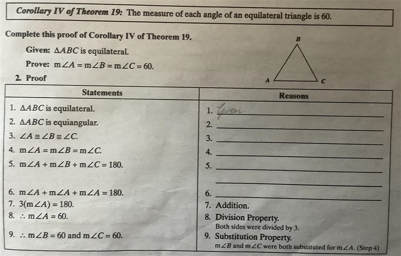 Geometry: complete this proof, ASAP!!!!!!!!!!!!!!!! It’s urgent-example-1