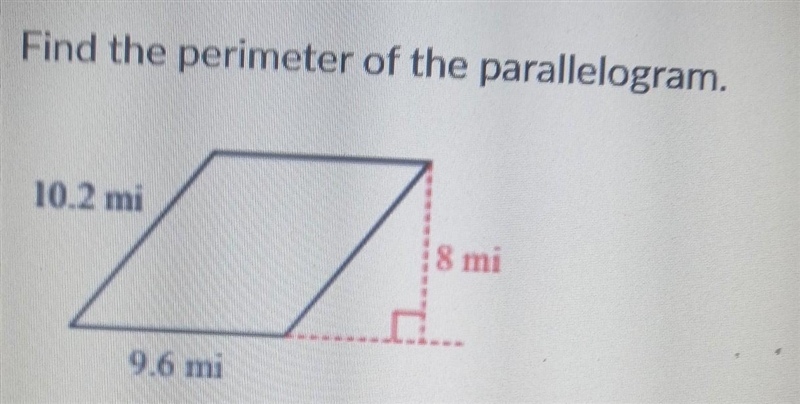 Find the perimeter of the parallelogram please.​-example-1