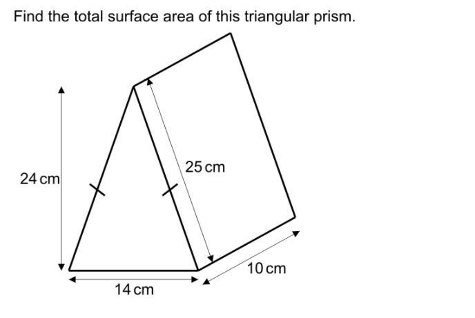 Find the total surface area of this triangular prism answer quick-example-1