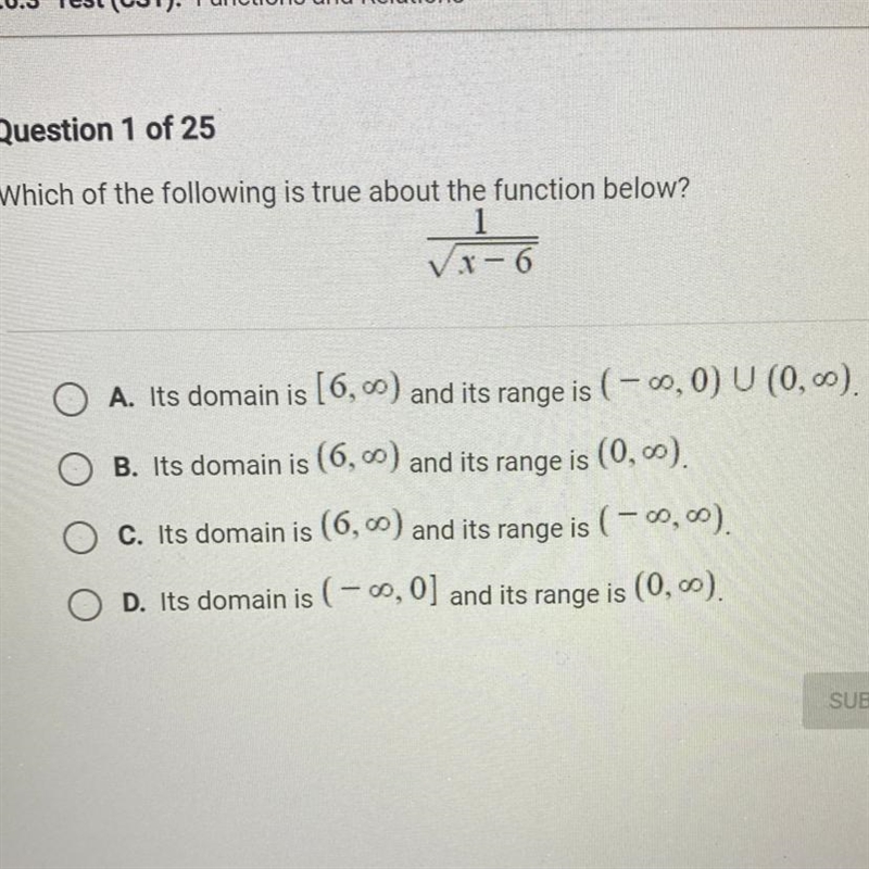 Which is true about the function below?-example-1