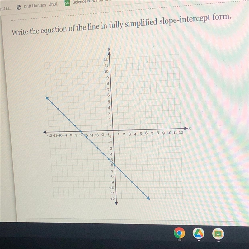 What is the simplified slope intercept-example-1