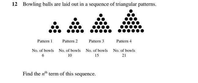 The math question is on the image find the nth term of the sequence ​-example-1