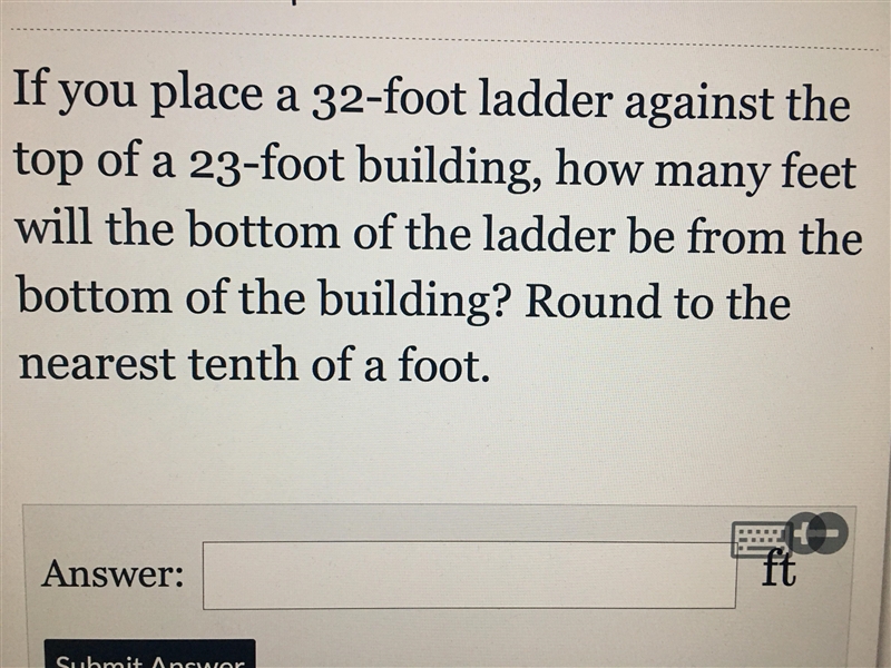 Pythagorean theorem Words Problems-example-1