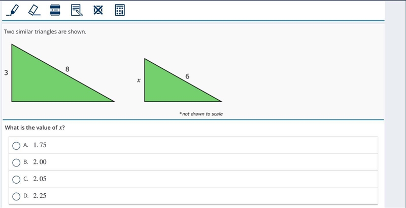 Two similar triangles are shown.-example-1