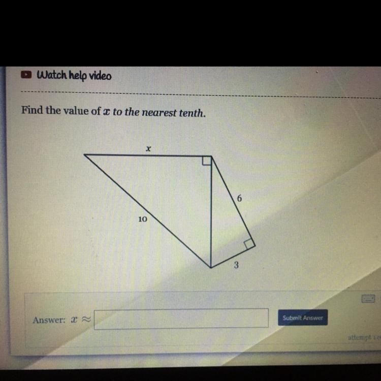 Find the value of X to the nearest tenth.-example-1