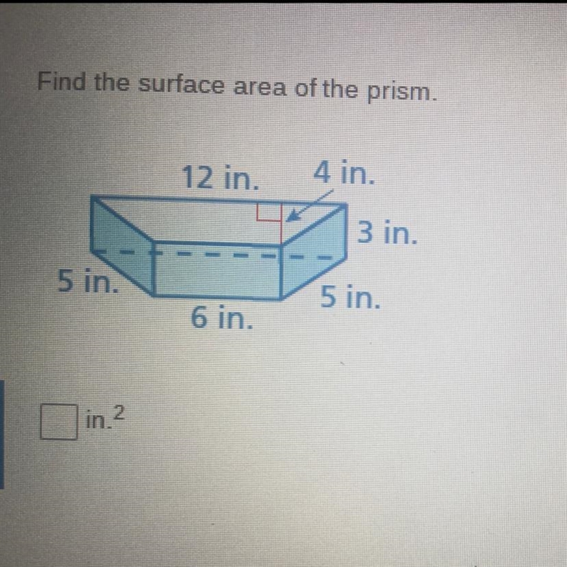 Can someone please help me?! ⚠️⚠️⚠️ Find the surface area of the prism-example-1