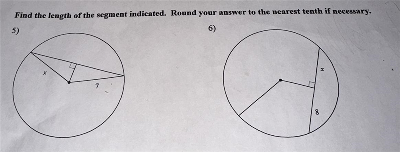 Find the length of the sides indicated round to nearest tenth-example-1