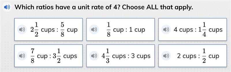 Which ratio has the unit rate of 4-example-1