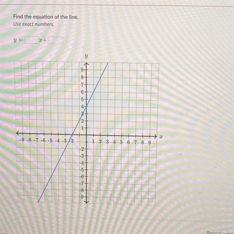 OUICK PLEASE Find the equation of the line-example-1