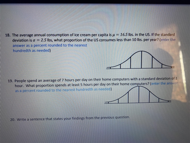 People spend an average of 7 hours per day on their home computers with a standard-example-1