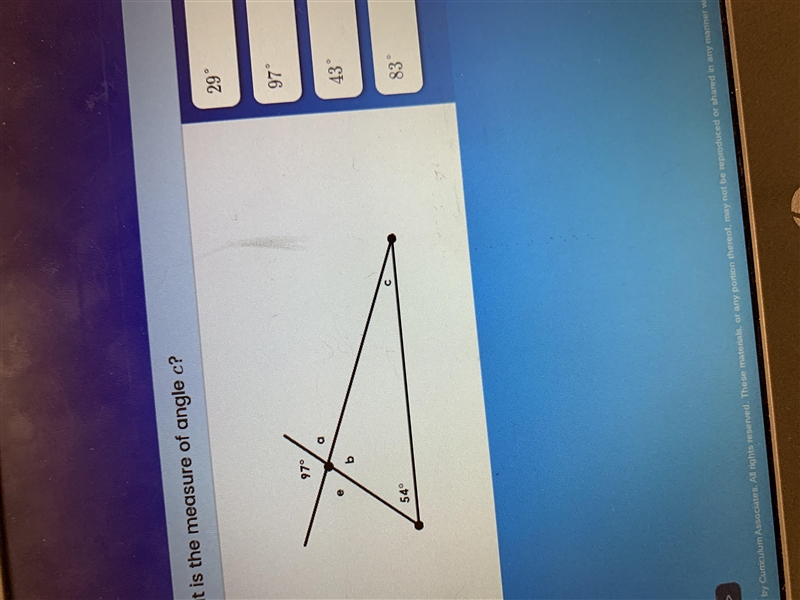 What is the measure of angle c?-example-1