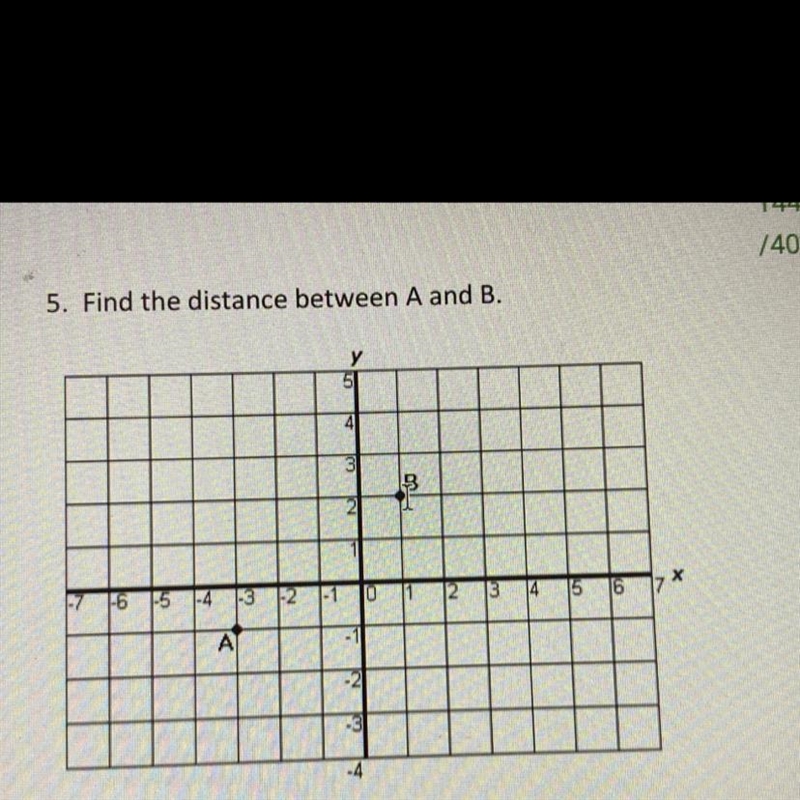 Find the distance between A & B (PLEASEE HELPP ASAP)-example-1