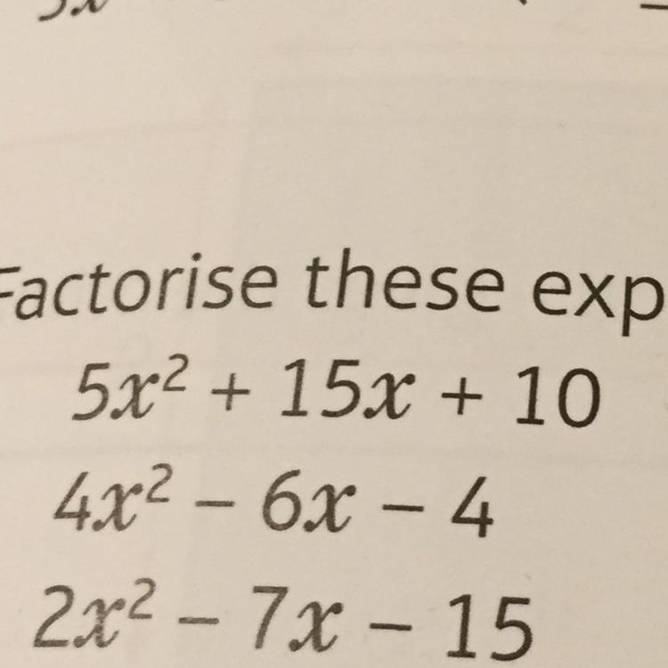 Factorise this expression 5x2+15x+10-example-1