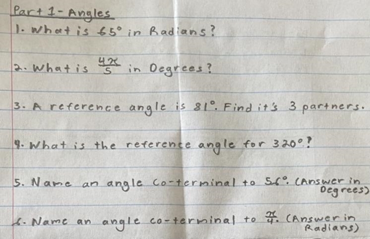 I need help on as much as possible please JUST FOR ALL OF PART 1 - ANGLES! Thank-you-example-1