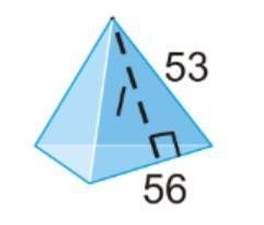 Find the slant height? 35 43 45 47-example-1