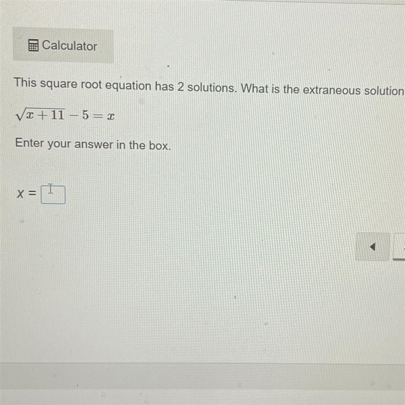 NEED HELP ASAPP PLEASEE !!! This square root equation has 2 solutions. What is the-example-1