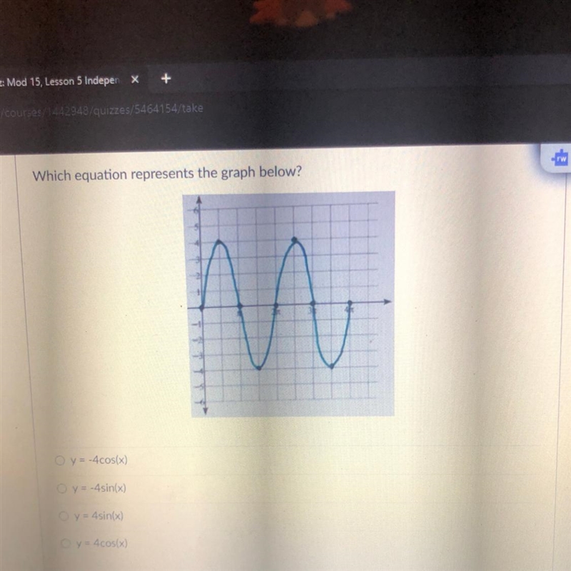 Which equation represents the graph below?-example-1