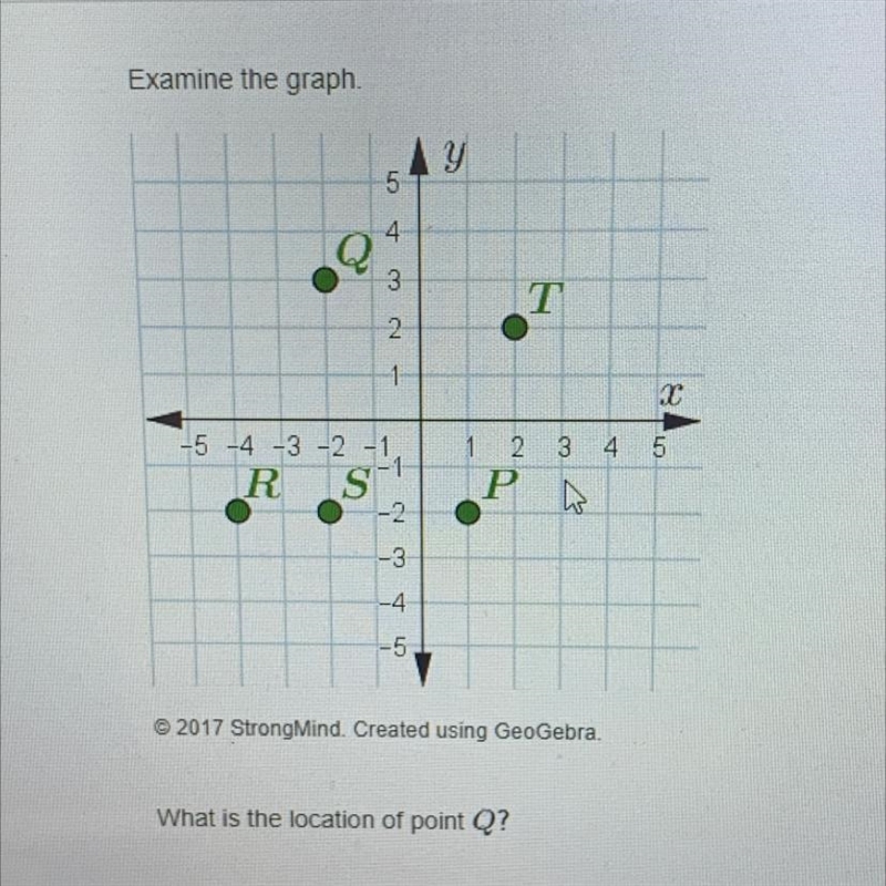 1: (-2, 3 ) 2: (-2, -3 ) 3: ( 3, -2 ) 4: ( -3, -2 )-example-1