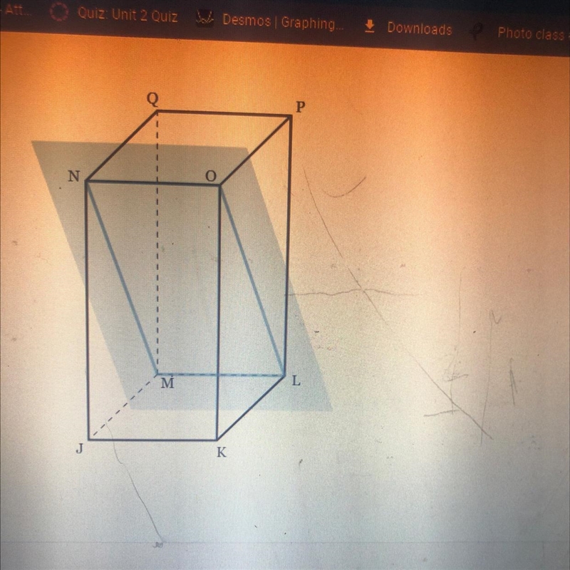 Name the name plane that is highlighted in the diagram below-example-1