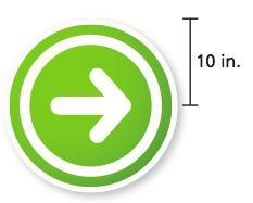 What is the area of 10in circle-example-1