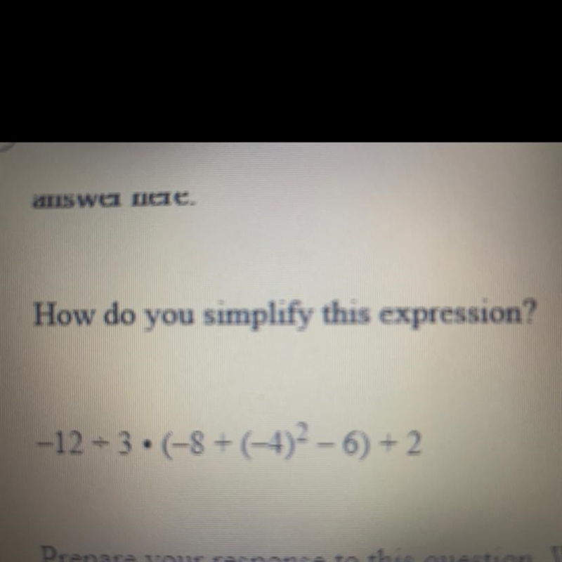 How do you simplify this expression? can you explain it step step by step-example-1