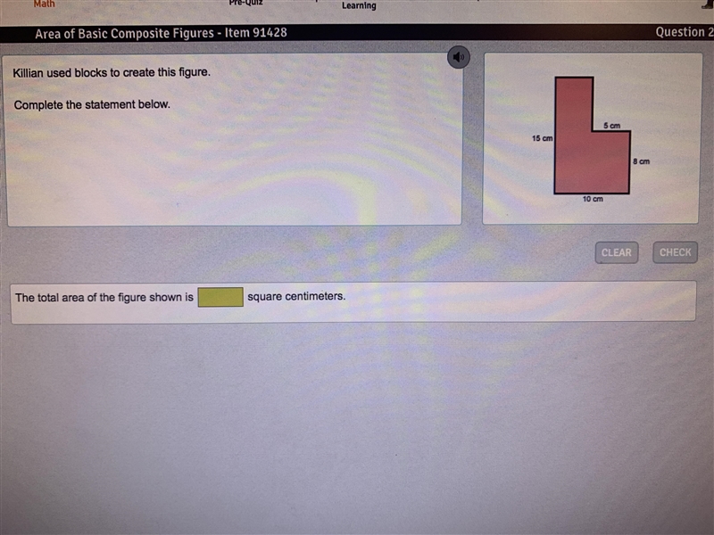 Killian used blocks to create this figure. Complete the statement below.-example-1