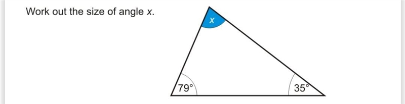 Angle of triangle of this triangle-example-1