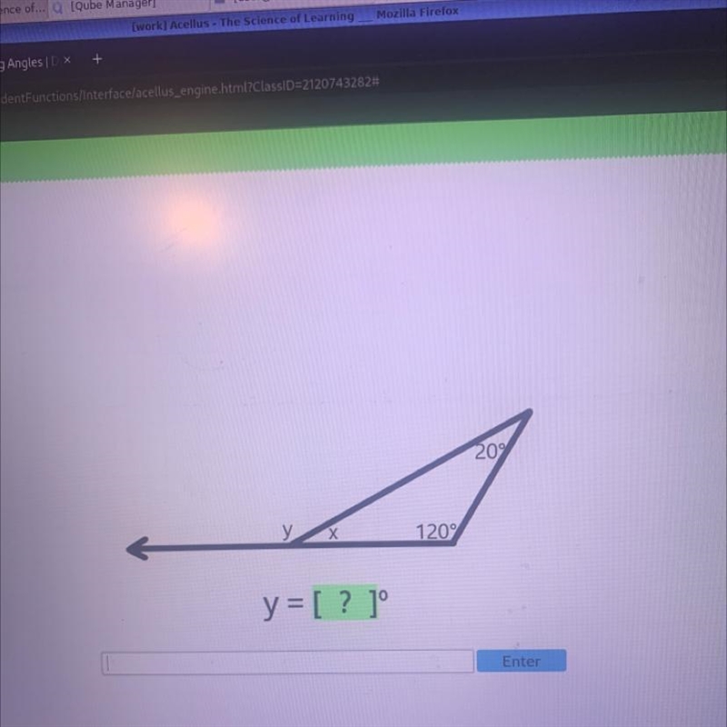 20% 120° y=[ ? ]° Enter-example-1