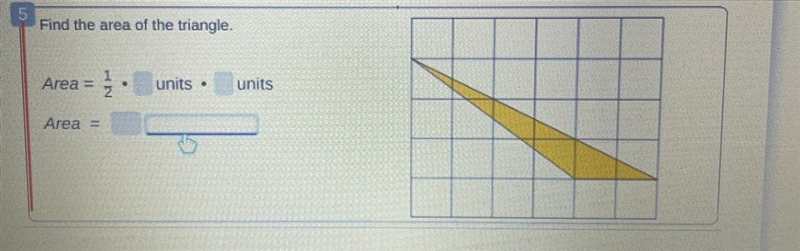 Find the area of the triangle repost because no one answered last time-example-1