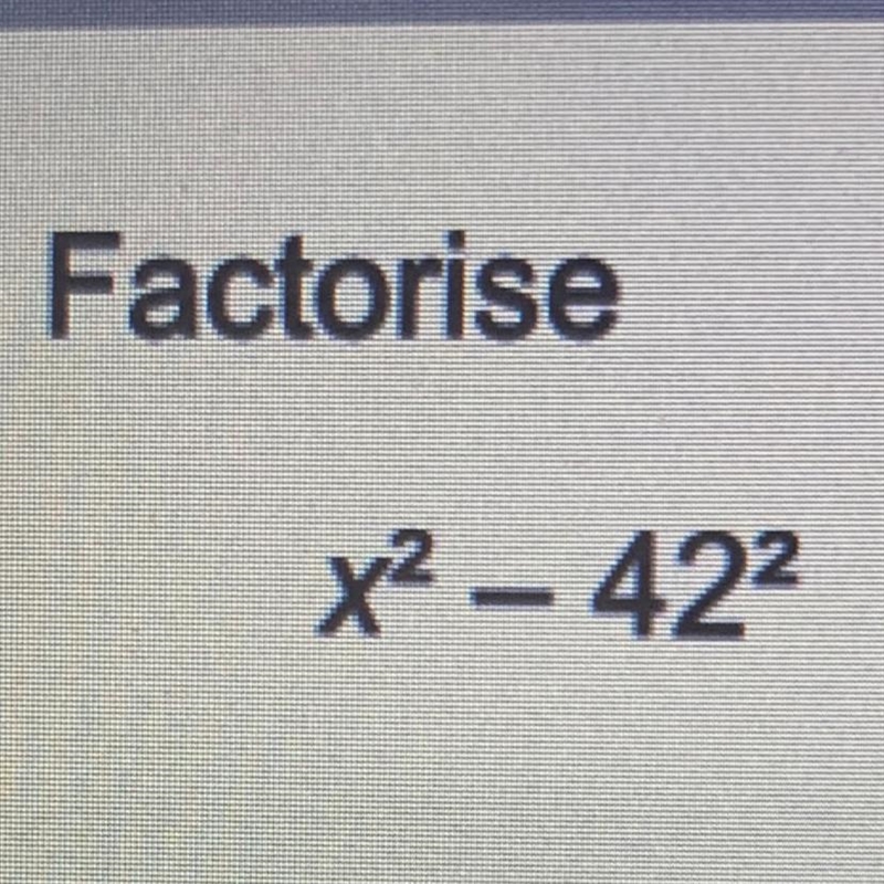 A) Factorise x2 - 422-example-1