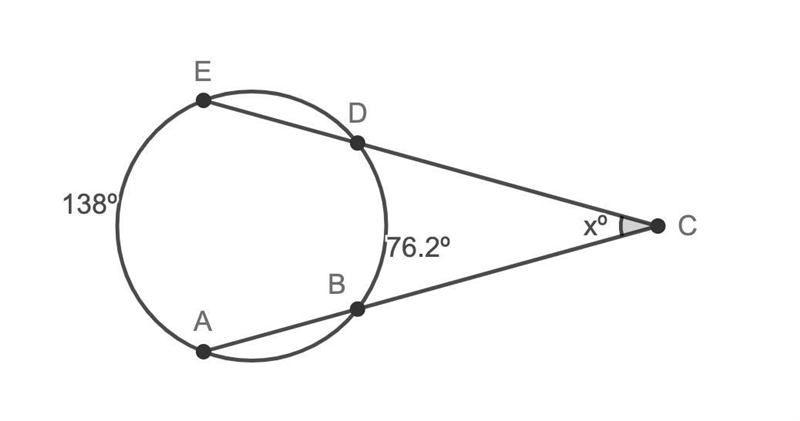 Find the value of x. 69 30.9 38.1-example-1