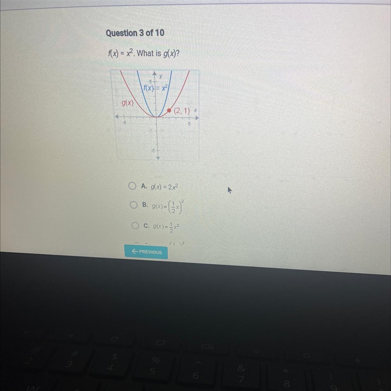 F(x) = x2. What is g(x)-example-1