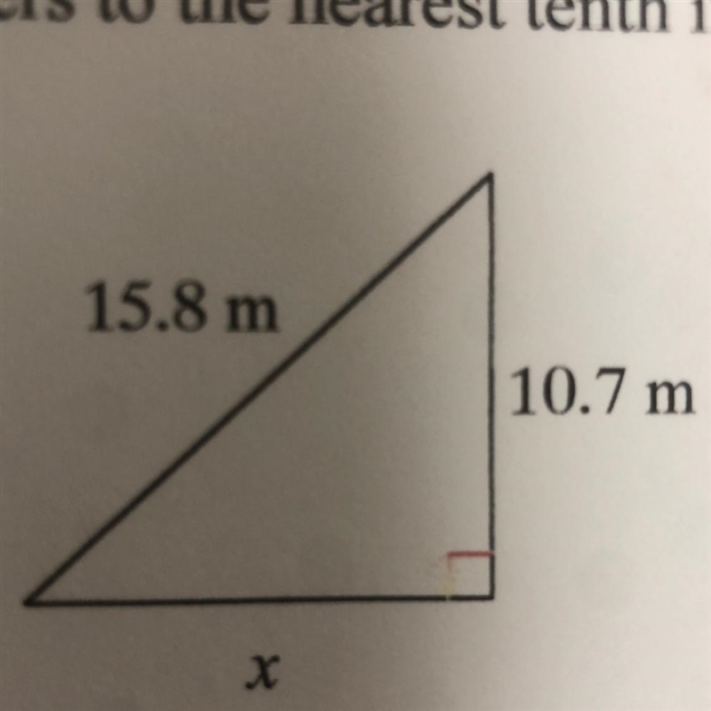 Need help finding the missing side of each triangle?-example-1