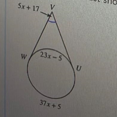 Solve for x. You must show all your work to receive credit.-example-1