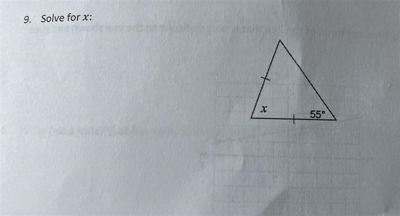 9. Solve for x: Please explain-example-1