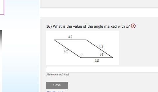 What is the value of the angle marked with x?-example-1