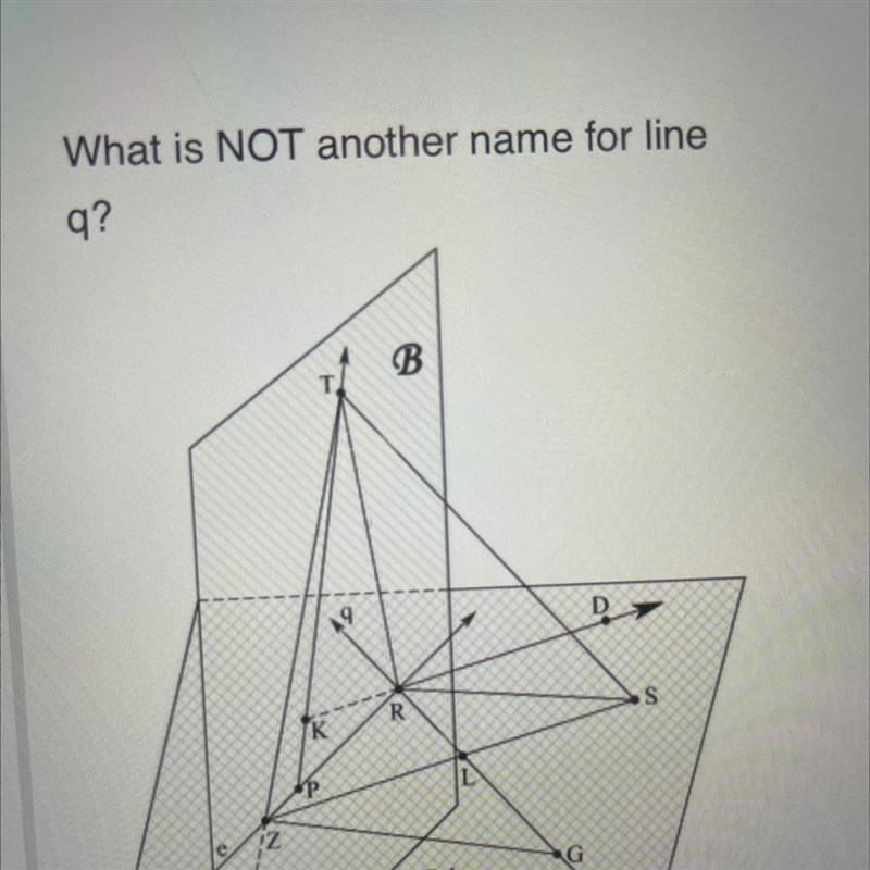 What is NOT another name for line q? B S. R K P 12 e G M IN-example-1