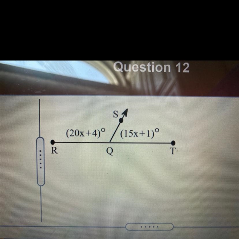 /_ RQT is a straight angle. what are m/_RQS and m /_ TQS?-example-1