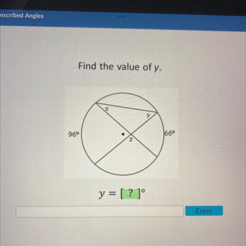 Find the value of x. X 44° x = [?]°-example-1