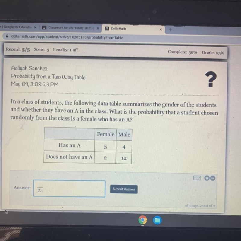 Is the answer 7/23????-example-1