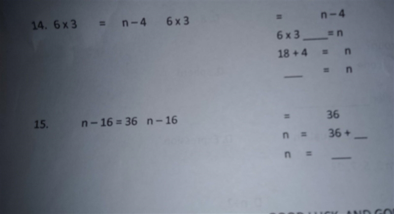 Help me pls if the picture is blurry here is the words. Find the value of n in the-example-1