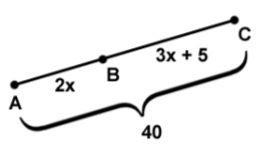 2) Find the length of BC. A) 12 B) 14 C) 26 D) 40-example-1