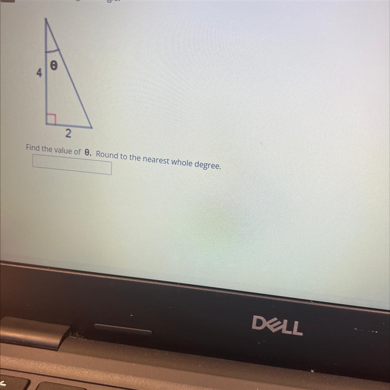 Find the value of 0 round to the nearest whole degree-example-1